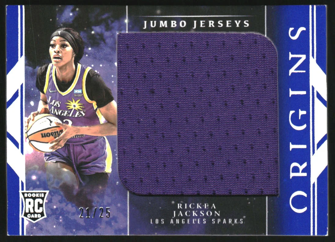2024 Panini Origins WNBA Jumbo Jerseys Blue Rickea Jackson RC /25