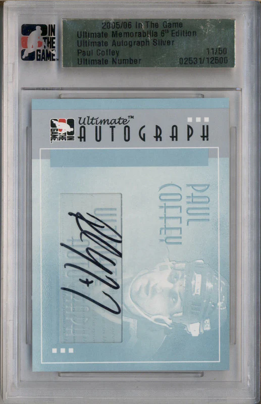 2005 In The Game Autograph Silver Paul Coffey Auto /50