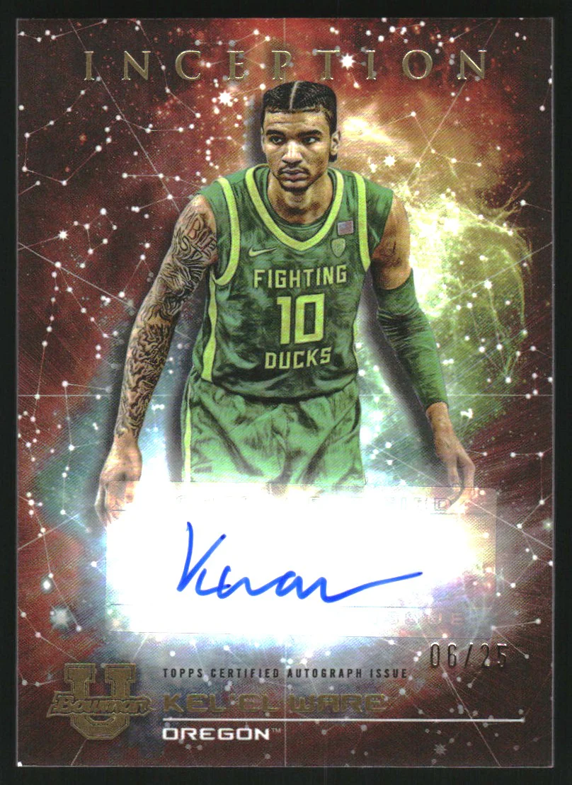 2022-23 Bowman Inception University Primordial Auto Orange Foil Kel'el Ware /25