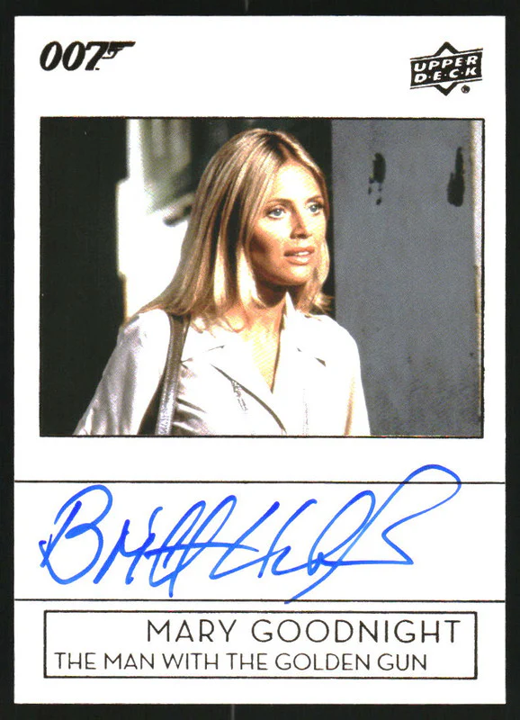 2019 James Bond Collection Autograph Man With The Golden Gun Mary Goodnight Auto