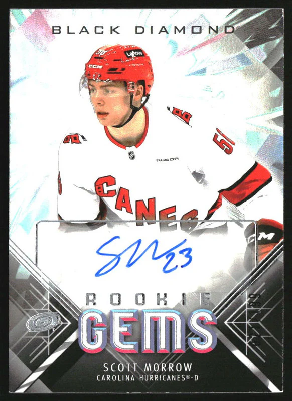 2024 Upper Deck Black Diamond Rookie Gems Signatures Scott Morrow RC Auto /199