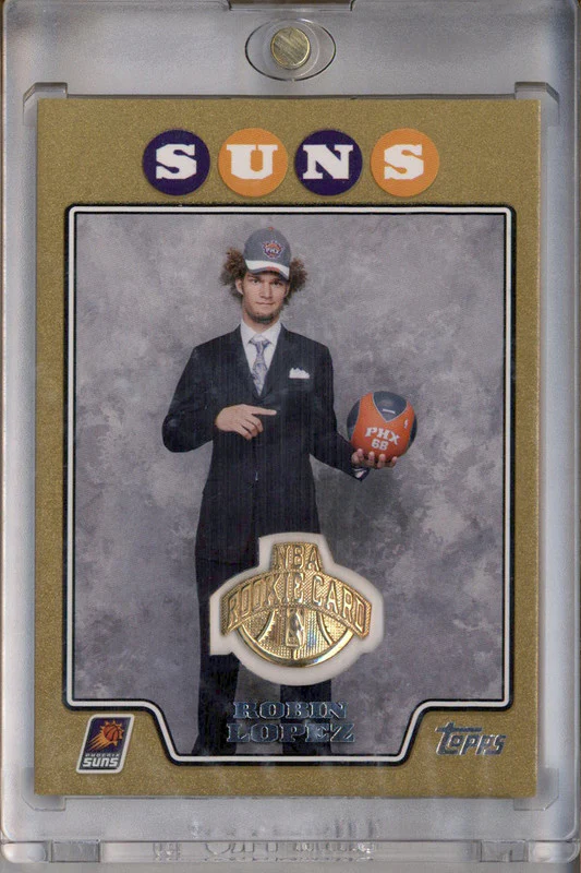 2008-09 Topps Rookie Medallions Gold #14K-RL Robin Lopez RC 1/1