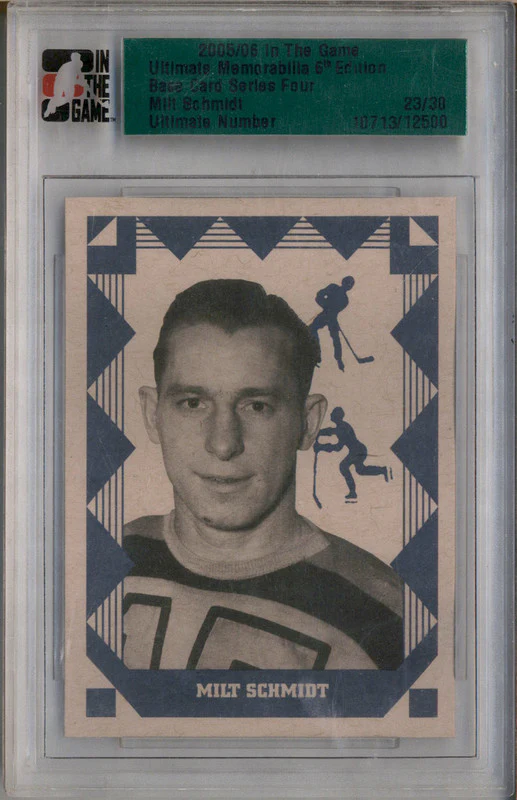2005-06 In The Game Ultimate Memorabilia Milt Schmidt /30