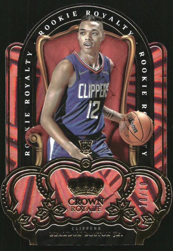 2021-22 Panini Crown Royale Rookie Royalty Gold #16 Brandon Boston Jr. RC /10