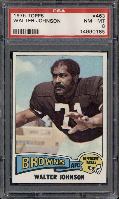 1975 Topps #463 Walter Johnson PSA 8