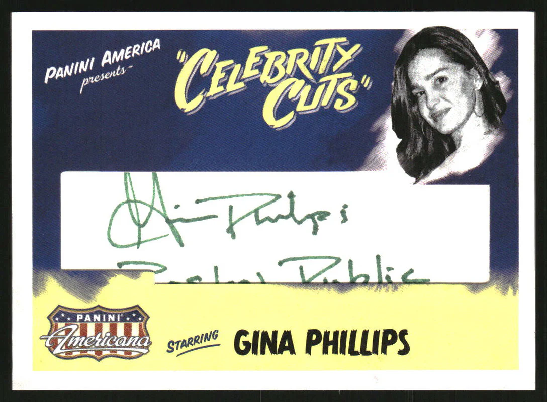 2011 Panini Americana Celebrity Cut Autographs #60B Gina Phillips Auto /40
