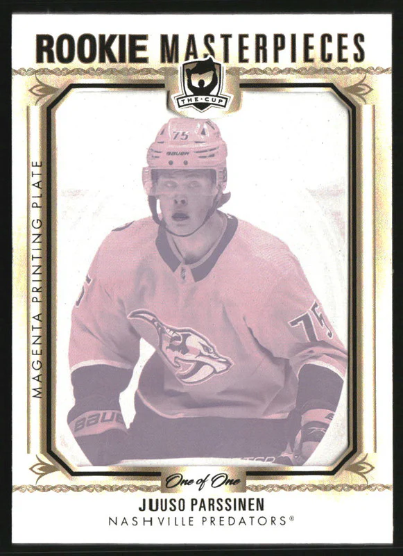 2022 The Cup Rookie Masterpieces Printing Plate Magenta Juuso Parssinen RC 1/1