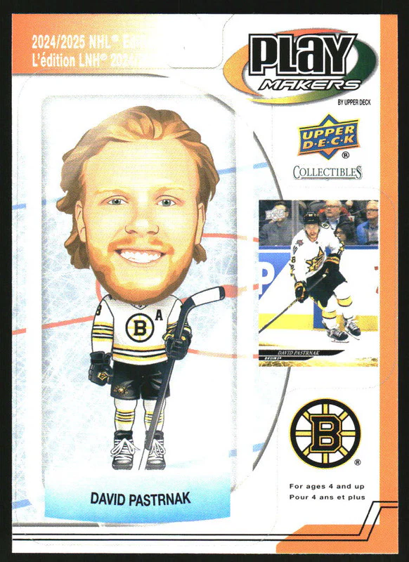 2024-25 Upper Deck Extended Series Playmakers #PM-1 David Pastrnak