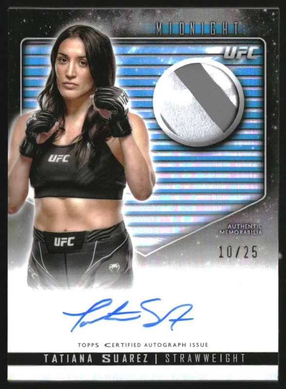 2024 Topps Midnight UFC Relic Autograph Moonrise #RCATSU Tatiana Suarez Auto /25