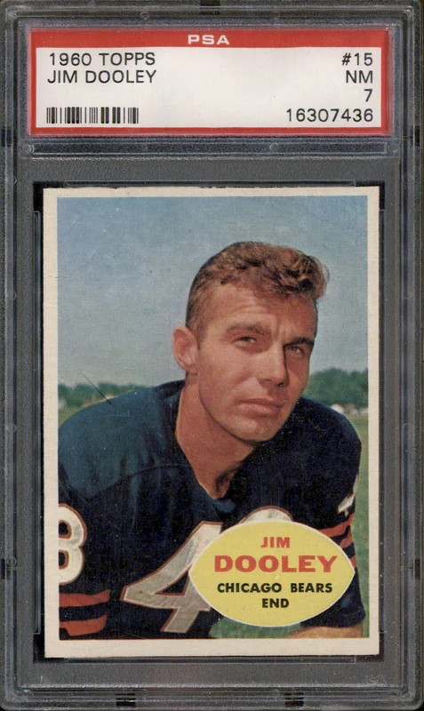 1960 Topps #15 Jim Dooley PSA 7