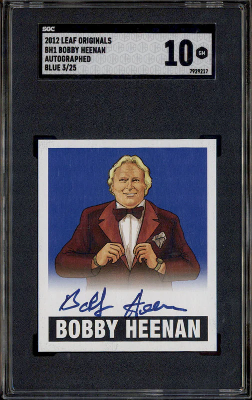 2012 Leaf Originals Autograph Blue #BH1 Bobby Heenan Auto /25 SGC 10