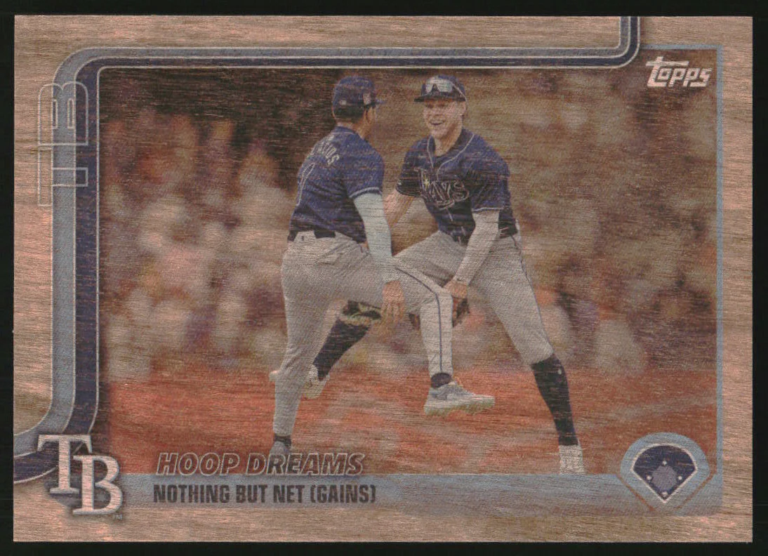 2025 Topps Wood #291 Hoop Dreams (Taylor Walls / Richard Palacios) /25