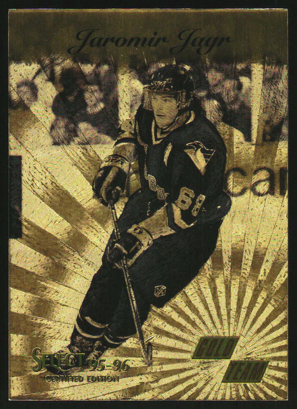 1995-96 Pinnacle Select Certified Gold Team #4 Jaromir Jagr