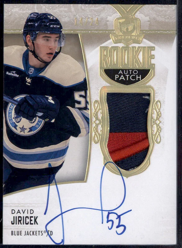 2022-23 Upper Deck The Cup Gold Foil Patch #111 David Jiricek RC /24