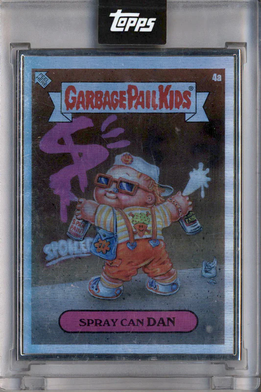 2021 Garbage Pail Kids Silver Frame Spray Can Dan /21