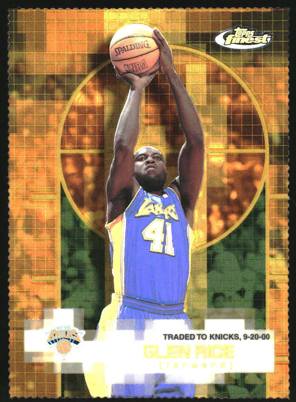 2000-01 Topps Finest Gold Refractors #102 Glen Rice /100