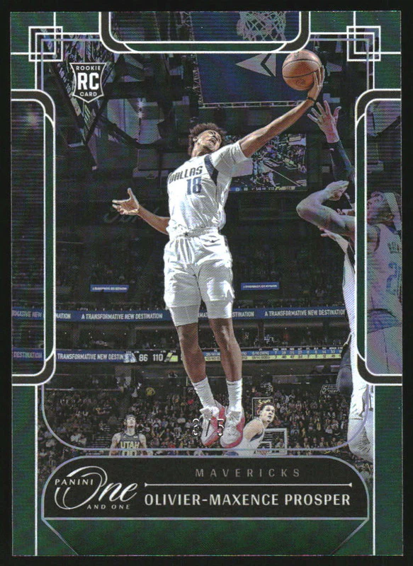 2023-24 Panini One & One Basketball Green #131 Olivier-Maxence Prosper RC /5