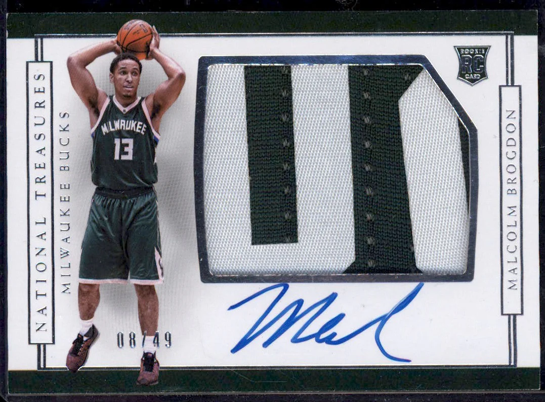2016 National Treasures Rookie Patch Horizontal #176 Malcolm Brogdon RC Auto /49