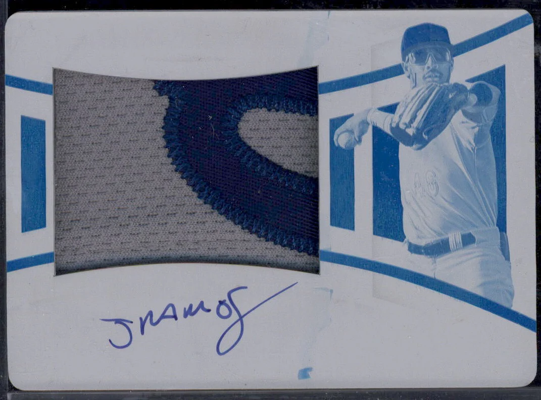 2023 Panini National Treasures Printing Plate Cyan #144 Jose Ramos Auto 1/1