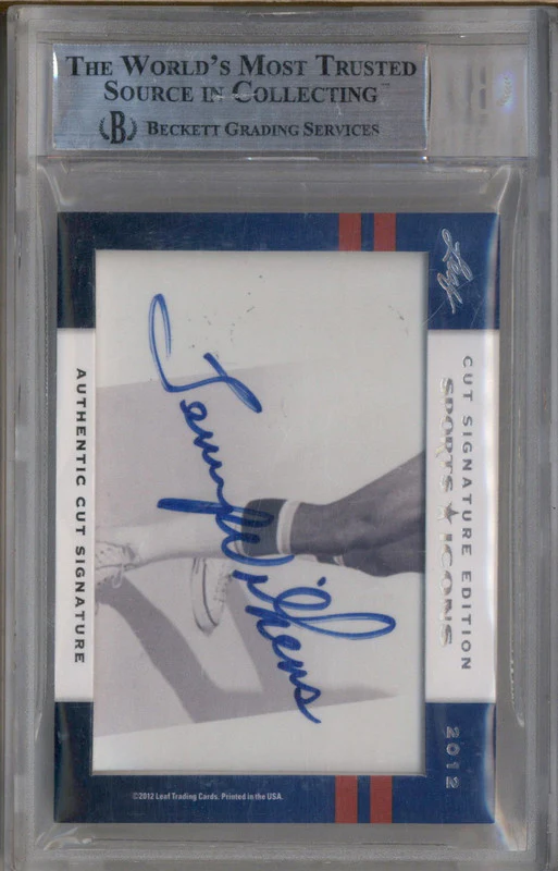 2012 Leaf Sports Icons Dolph Schayes Lenny Wilkens Dual Auto BGS Authentic - Image 2