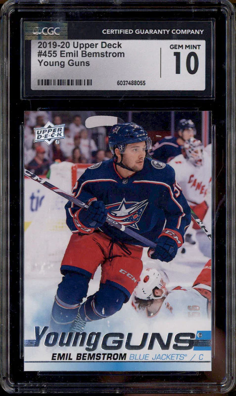 2019 Upper Deck #455 Emil Bemstrom Young Guns RC Rookie CGC 10