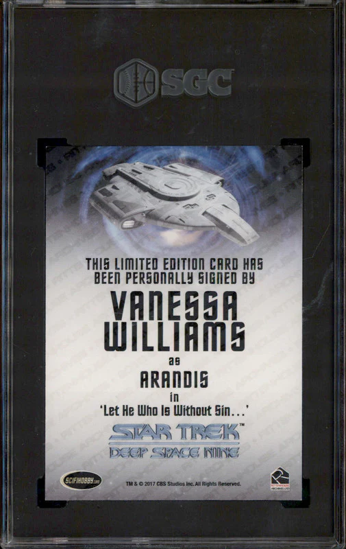 2018 Star Trek Deep Space Nine Heroes & Villains Auto Vanessa Williams SGC 9.5 - Image 2