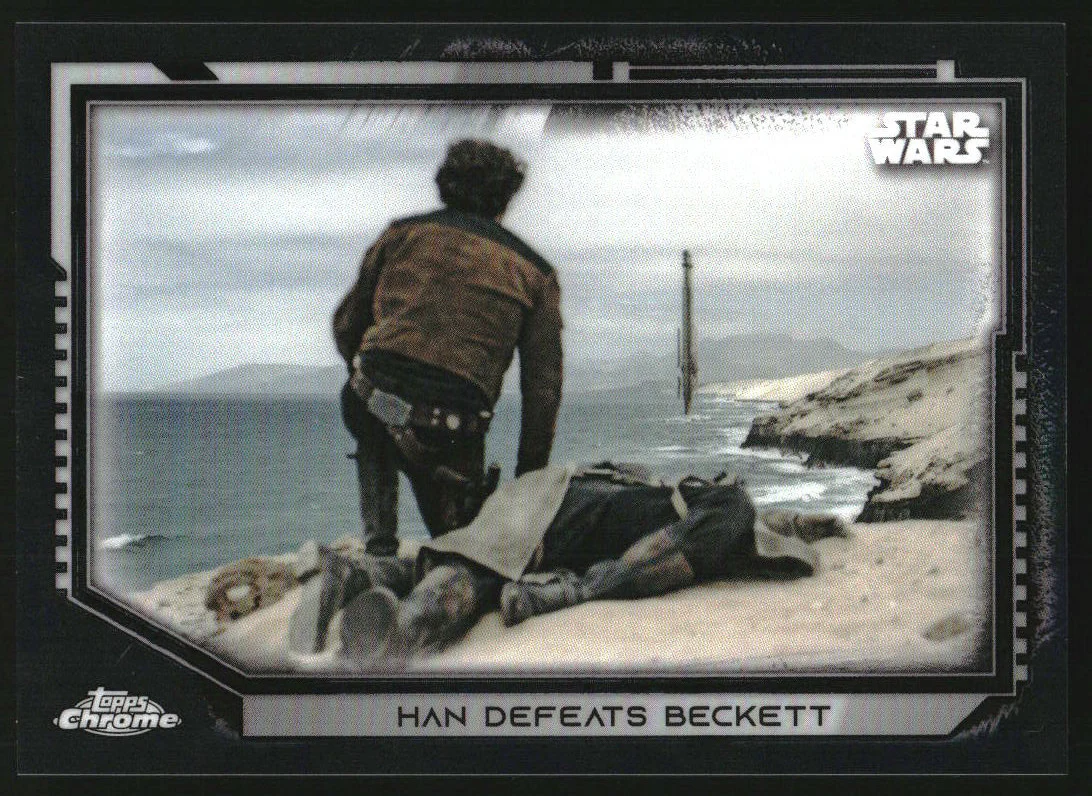 2021 Topps Chrome Star Wars Legacy Black #86 Han Defeats Beckett /10