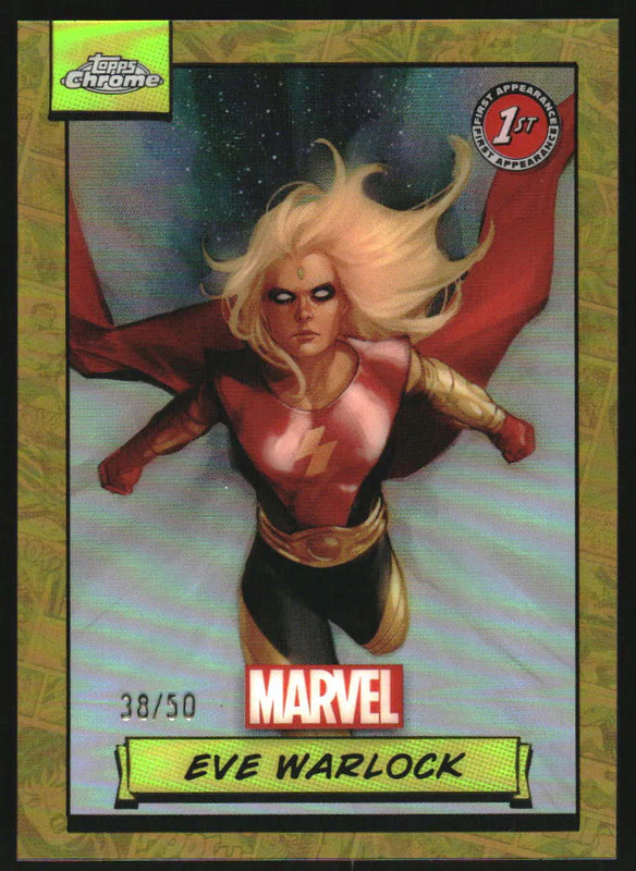 2024 Topps Chrome Marvel Gold Refractor #97 Eve Warlock /50