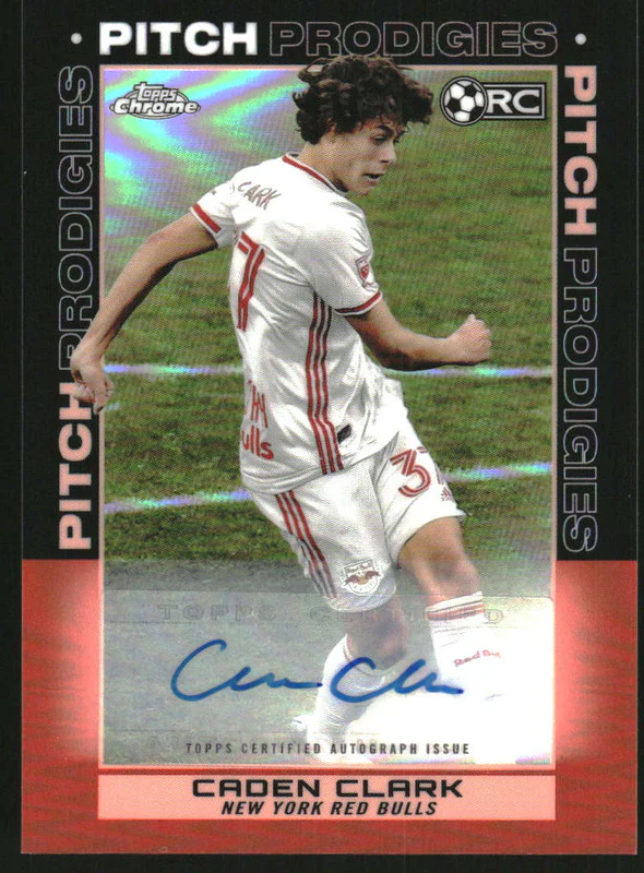 2021 Topps Chrome MLS Autographs Orange #186 Caden Clark Autograph Auto /25