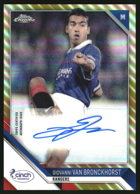 2021 Topps Chrome SPFL Autographs Gold #CA-GVB Giovanni van Bronckhorst /50