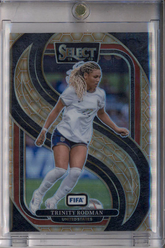 2024-25 Panini Select FIFA Set Mezzanine Honeycomb #195 Trinity Rodman