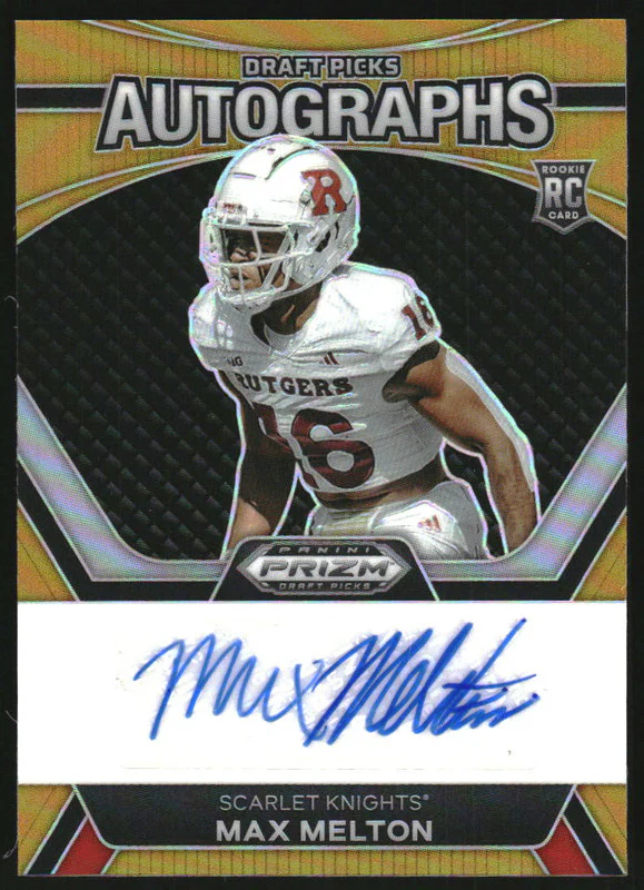 2024 Panini Prizm Collegiate Draft Autograph Gold #DPAMMN Max Melton RC Auto /10