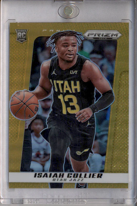 2024-25 Panini Prizm Deca Gold Prizms #186 Isaiah Collier RC /10