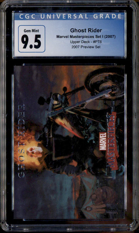 2007 Upper Deck Marvel Masterpieces 2007 Preview Set #PT6 Ghost Rider CGC 9.5