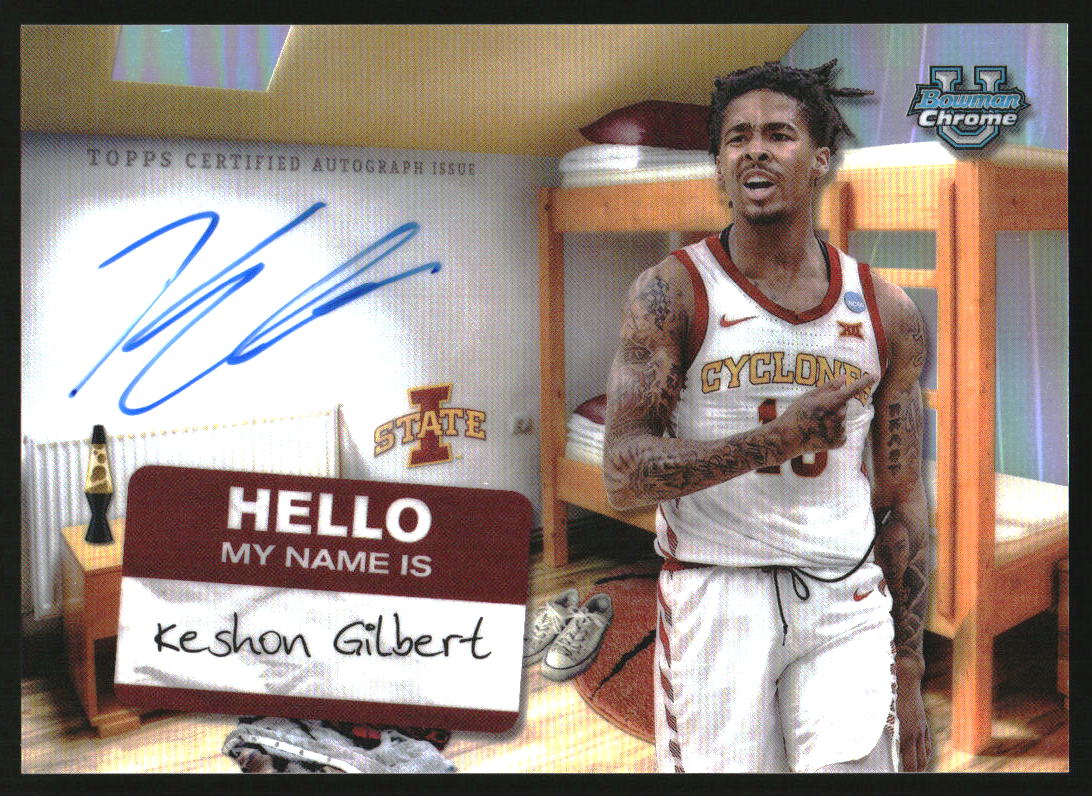 2024 Bowman University Chrome Campus Dorm Signatures #CDS-KG Keshon Gilbert Auto