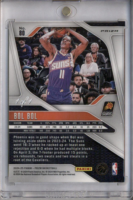 2024-25 Panini Prizm Choice Nebula Prizm #80 Bol Bol 1/1 - Image 2