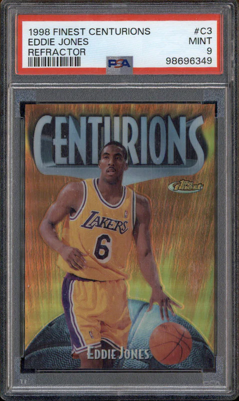 1998 Finest Centurions Refractor #C3 Eddie Jones /75 PSA 9