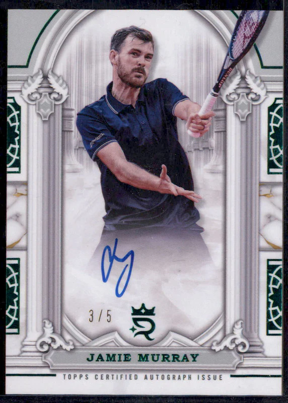 2024 Topps Royalty Collection Imperial Ink Green #II-JMY Jamie Murray Auto /5