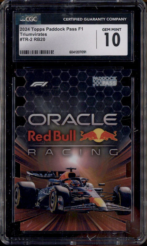 2024 Topps Paddock Pass F1 Triumvirates #TR-2 RB20 CGC 10