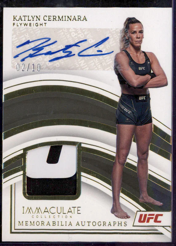 2023 Immaculate Collection UFC Memorabilia Gold #MAKCN Katlyn Cerminara Auto /10