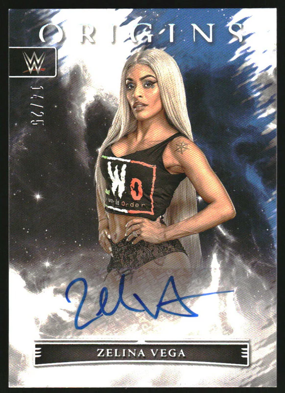 2023 Chronicles WWE Origins Autographs Holo Silver #OA-ZVG Zelina Vega Auto /25