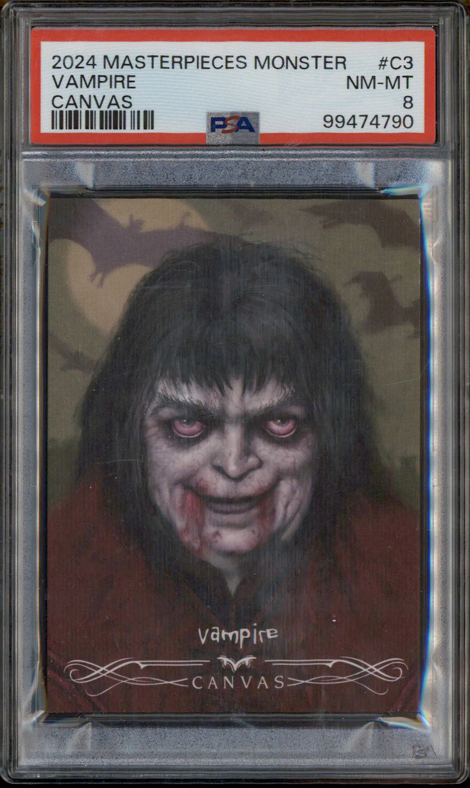 2024 Masterpieces Monster Canvas #C3 Vampire PSA 8