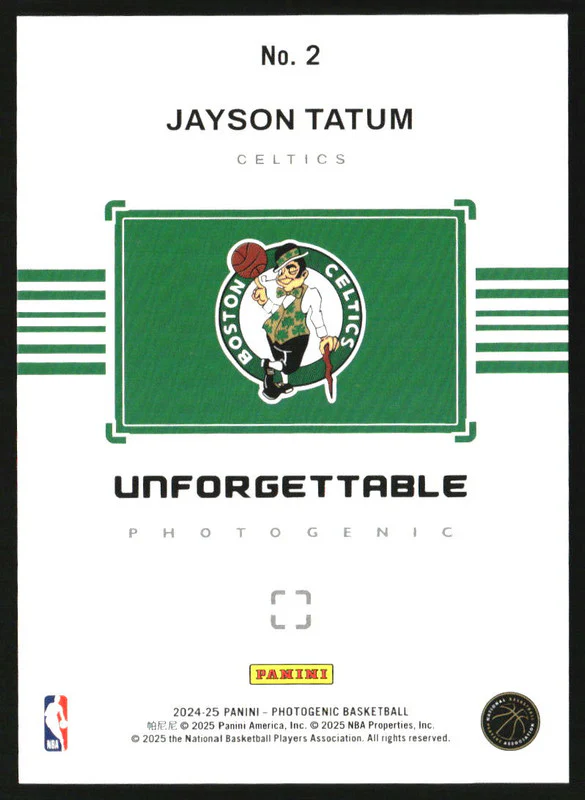 2024-25 Panini Photogenic Unforgettable Groovy #2 Jayson Tatum /35 - Image 2
