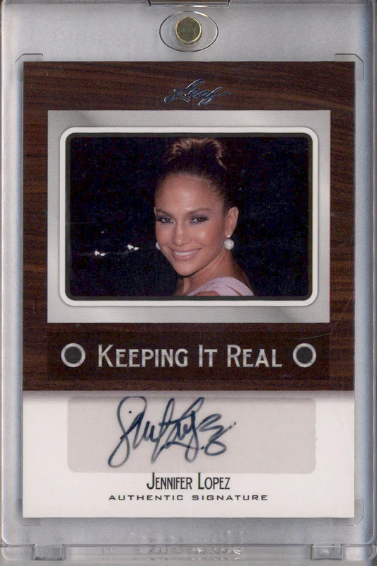 2012 Leaf Keeping It Real Autograph Jennifer Lopez Auto