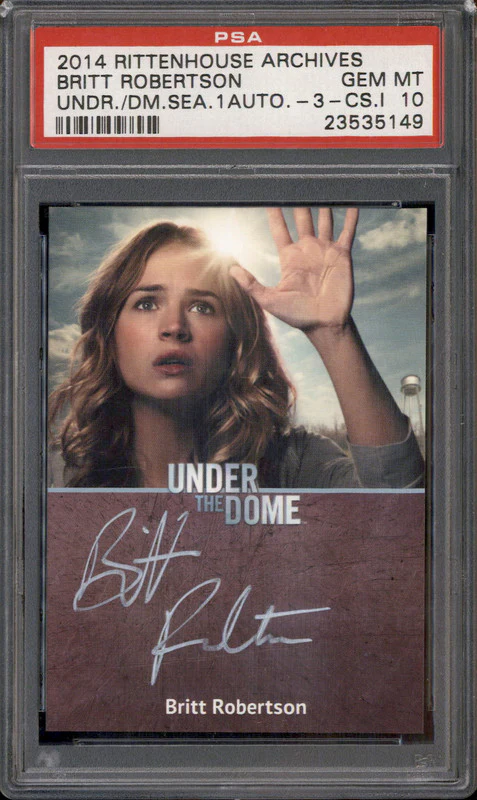 2014 Rittenhouse Archives Under the Dome Season 1 Auto Britt Robertson PSA 10