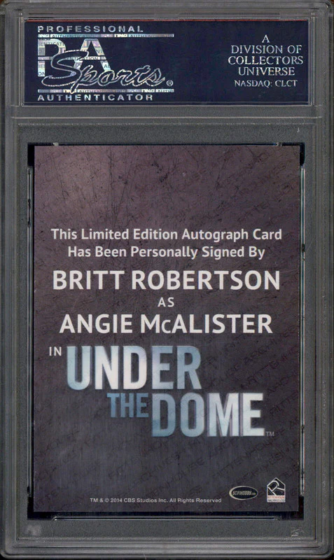 2014 Rittenhouse Archives Under the Dome Season 1 Auto Britt Robertson PSA 10 - Image 2