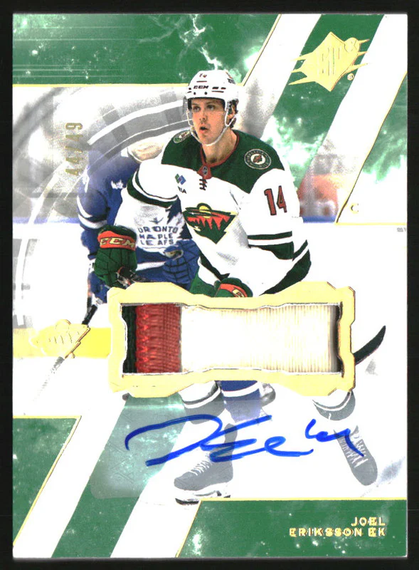2023-24 SPx Patch Autographs #10 Joel Eriksson Ek Auto /49