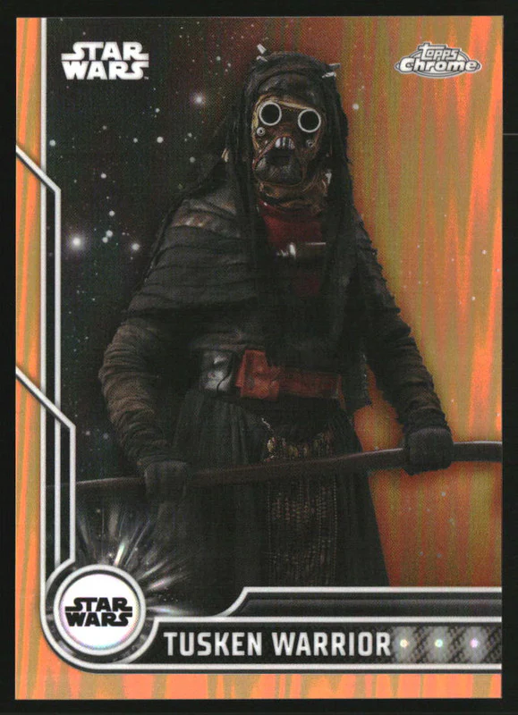 2023 Topps Chrome Star Wars Orange Refractors #95 Tusken Warrior /25
