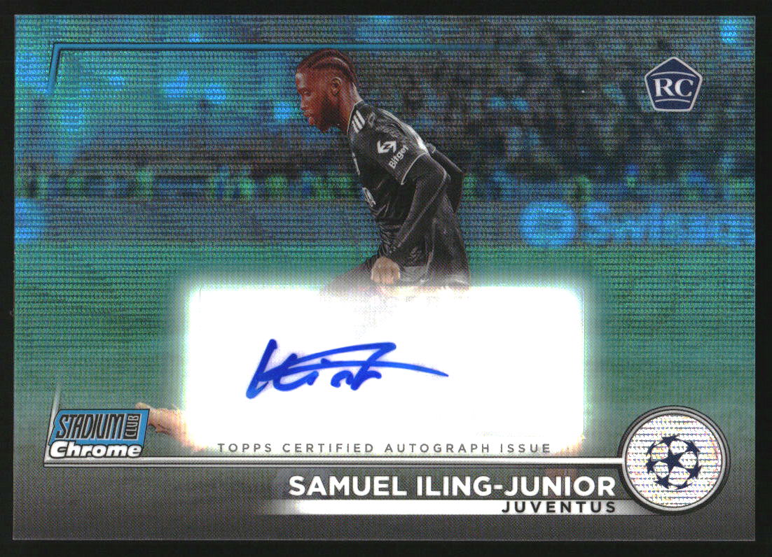 2022 Stadium Club Chrome Autograph Blue Wave Samuel Iling-Junior RC Auto /75