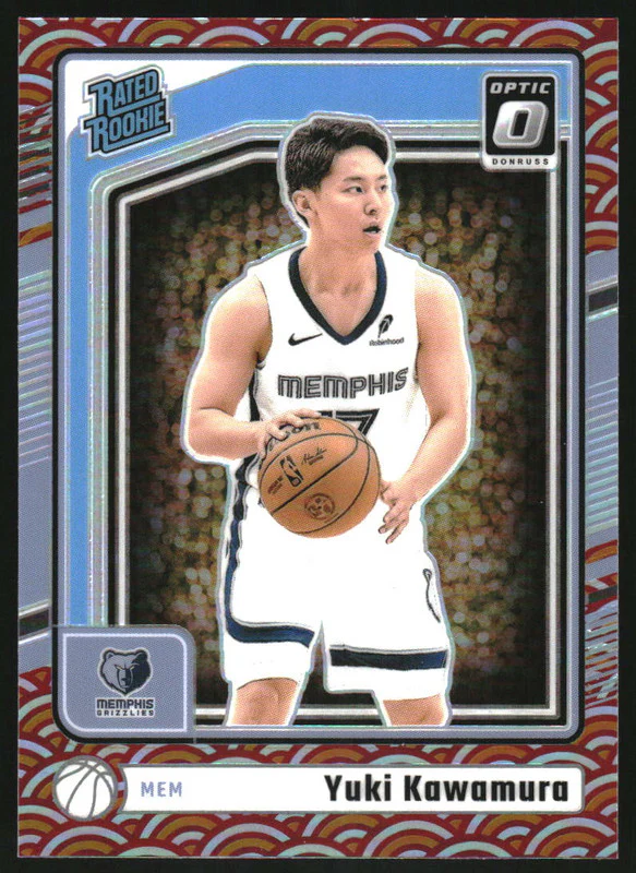 2024-25 Panini Donruss Optic Rated Rookie Photon #287 Yuki Kawamura RC